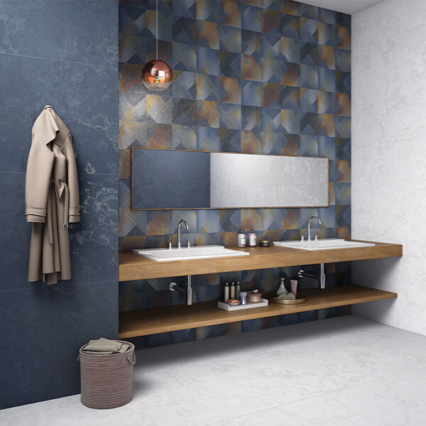 Керамогранит AVS by Colortile Ethnic Lost Blue Decor 60x120 матовый