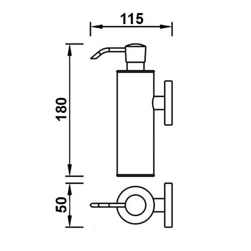 Дозатор подвесной AVS Theme 868016