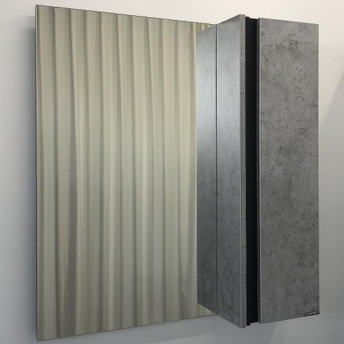 00004149063 Зеркало-шкаф Бетон светлый Эдинбург COMFORTY