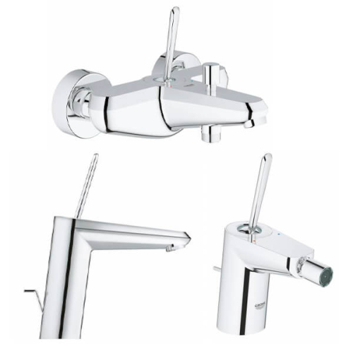 Комплект смесителей GROHE Eurodisc Joy 23427000+23431000+24036000 хром