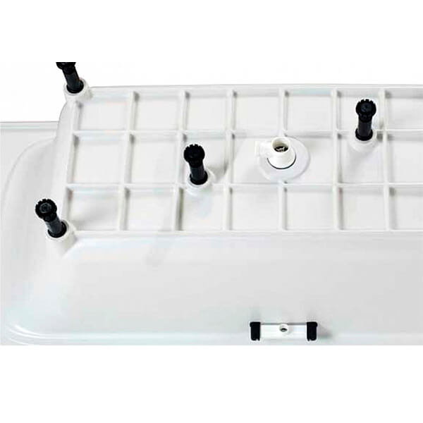 Ванна из искусственного камня Jacob Delafon Elite Flight 180x80 белая с ножками и экраном