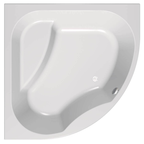 Акриловая ванна Kolpa-San Swan 160х160 белая, с каркасом и сливом-переливом