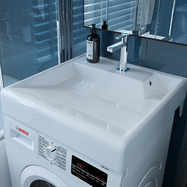 Раковина на стиральную машинку Kirovit Престиж 60х60 белая