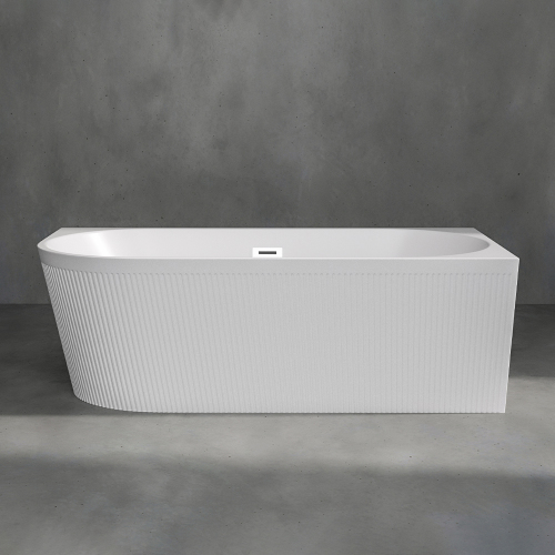 Акриловая ванна AVS Селена 170x80 R белая рифленая с донным клапаном
