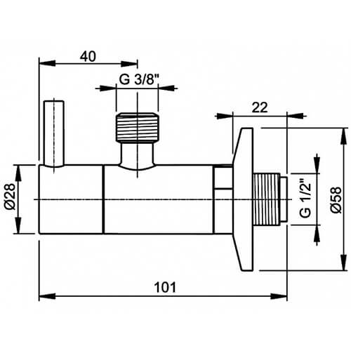Кран угловой с фильтром 1/2х3/8 Alcaplast ARV001