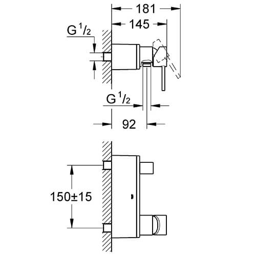 Смеситель для душа Grohe Allure 32149000 хром