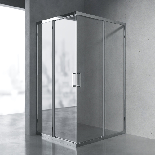 Душевой уголок AVS Куб 120x90 пофиль хром, стекло прозрачное