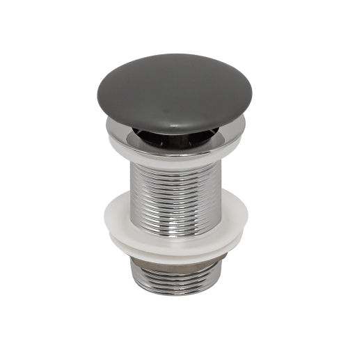 Донный клапан AVS без перелива, темно-серый матовый