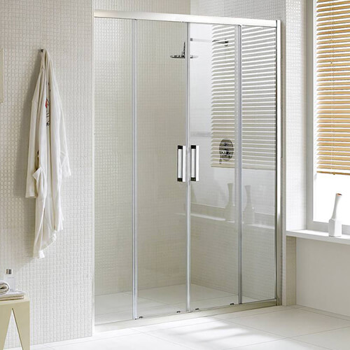 Душевой уголок Cezares Uno UNO-195-AH-2-100/80-C-Cr 100х80 профиль хром, прозрачное стекло