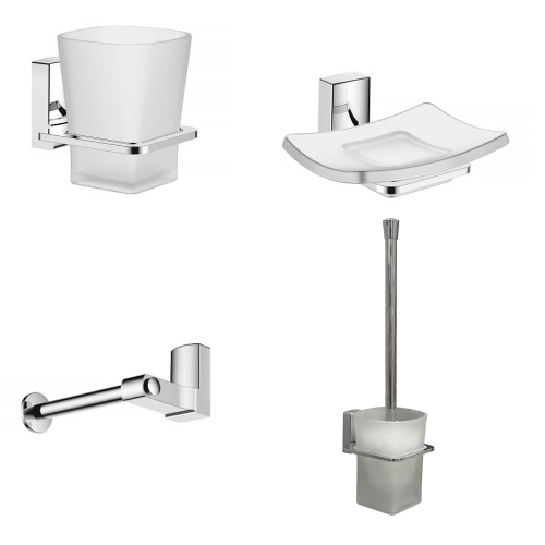 Набор Accoona 125 хром Стакан+Мыл...