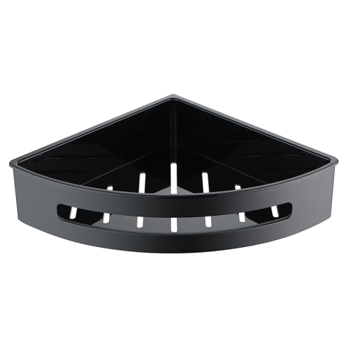 Полка угловая AVS Kori, 20х20 см, черный матовый