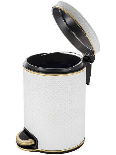 Ведро для мусора золотое 5 л GERALIS V-PWG-B