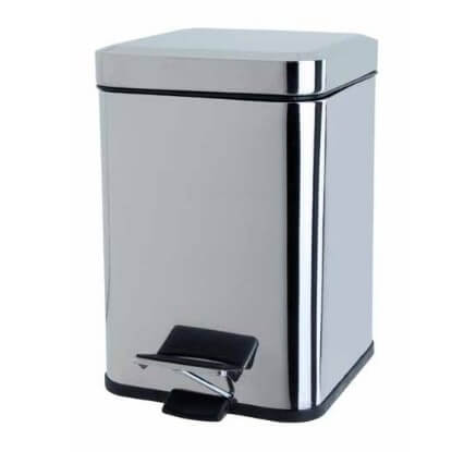 Ведро для мусора хромовое 12 л CL...