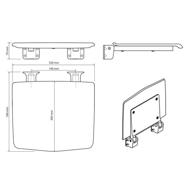 Сиденье для душа Hotel Bemeta 203125074