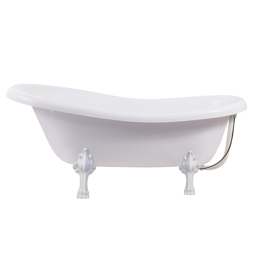 Ванна из искусственного камня Aqua de Marco Edelweiss 170x80 белая с белыми ножками