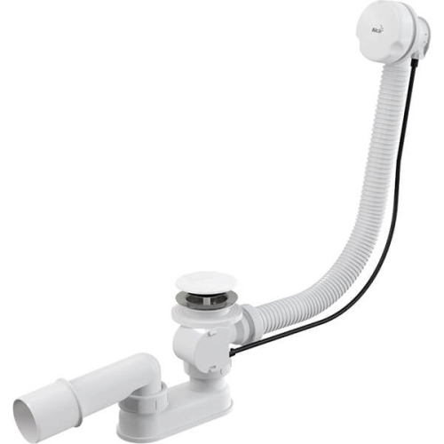 A51BM Сифон д/ван автомат d70 белый ALCAPLAST