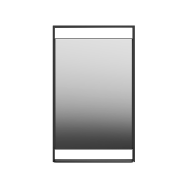 Зеркало с подсветкой Kerama Marazzi Plaza Next 60х100, черное матовое