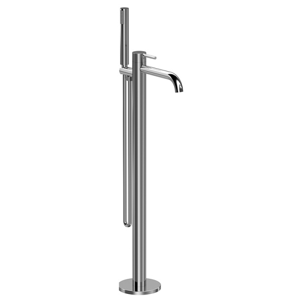 Смеситель для ванны с душем AVS Slimmer напольный, хром