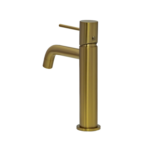 Смеситель для раковины AVS Slimmer брашированное золото