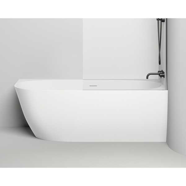 Ванна из искусственного камня Salini Sofia Corner S-Sense 170x85 R белая