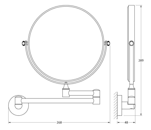 Зеркало косметическое Harmonie Artwelle HAR 056