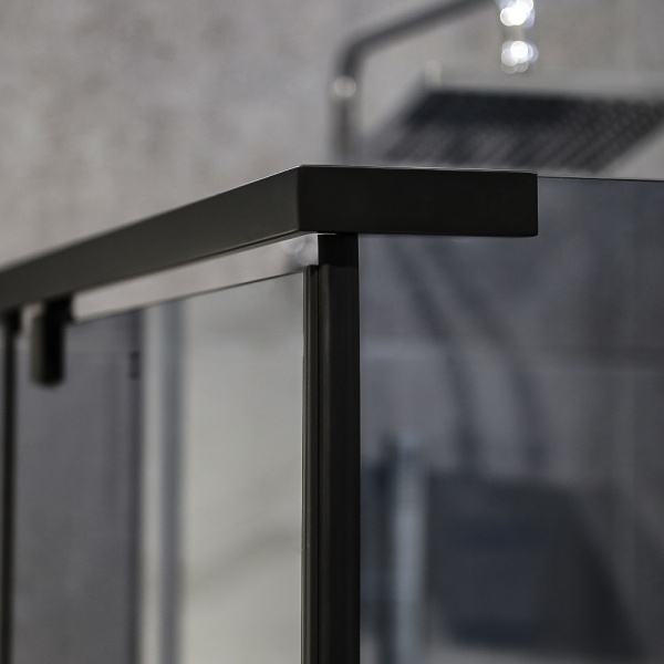 Душевой уголок AVS Фаворит 120x90 профиль черный матовый, стекло тонированное