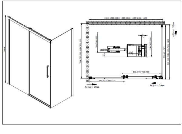Душевой уголок Cezares Premier Soft PREMIER-SOFT-W-AH-1-120/90-C-Cr-IV 120x90 профиль хром, прозрачное стекло