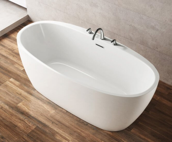 Акриловая ванна BelBagno BB404 150x80 белая с донным клапаном