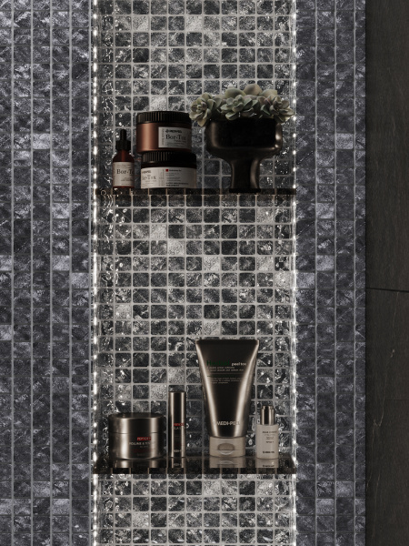 Мозаика Bonaparte Atlantis Iron 31,5x31,5 стеклянная