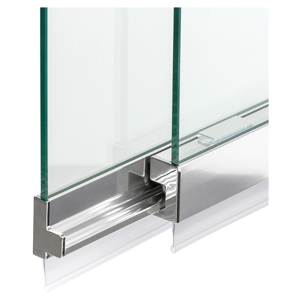 Шторка на ванну New Trendy Sensi P-0037 85 профиль хром, прозрачное стекло