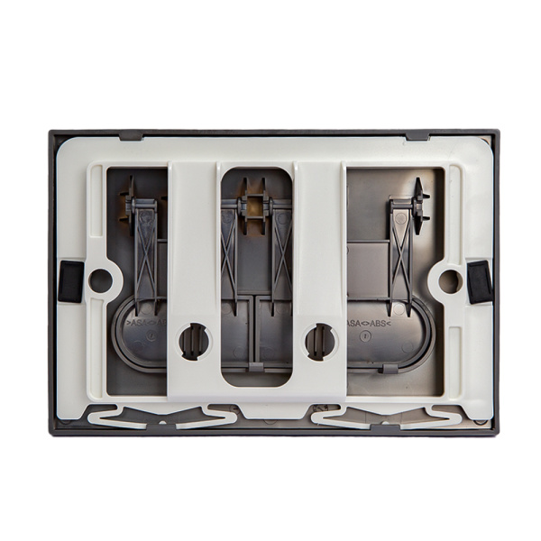 Клавиша смыва AVS оружейная сталь овальные кнопки