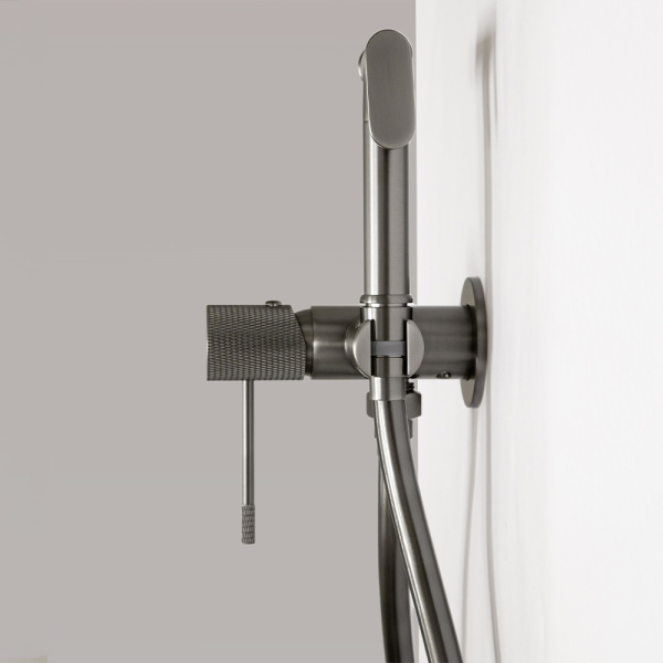Гигиенический душ со смесителем AVS Seeme оружейная сталь