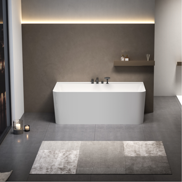 Акриловая ванна AVS Сканди 170x80 белая с донным клапаном