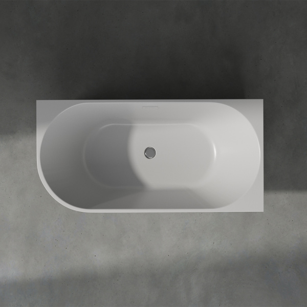 Акриловая ванна AVS Селена 150x75 R белая рифленая с донным клапаном