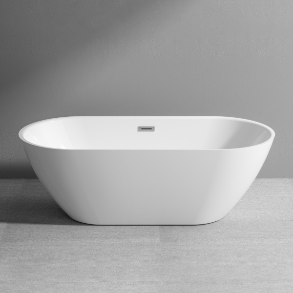 Акриловая ванна AVS Гера2 170x80 белая с донным клапаном