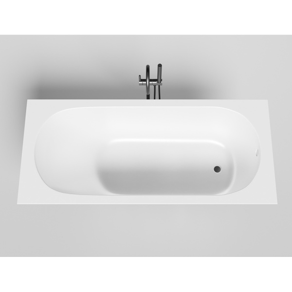 Ванна из искусственного камня Salini Ornella S-Stone 170x75 белая матовая с ножками