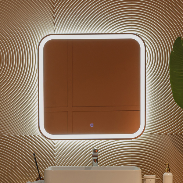 Зеркало с подсветкой AVS Байкал 70x69 см