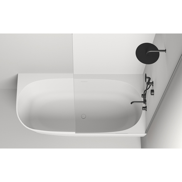 Ванна из искусственного камня Salini Sofia Corner S-Sense 170x85 R белая