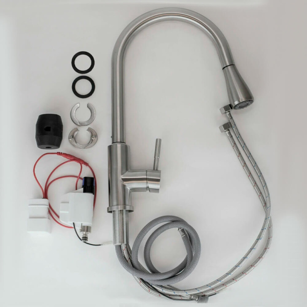 Смеситель для кухни Esko touch element TSS 519 сталь