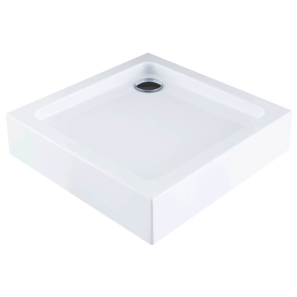 Поддон для душа Aquanet 90х90 белый с сифоном