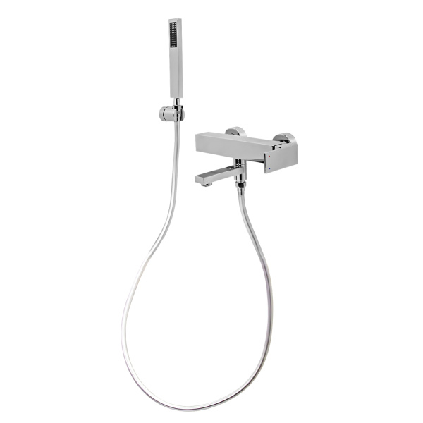 Смеситель для ванны с душем AVS Cube хром