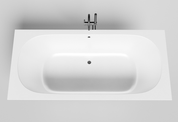 Ванна из искусственного камня Salini Ornella Axis S-Sense 190x90 белая с ножками