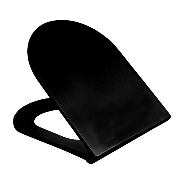 Крышка-сиденье AVS HY2049-MB с микролифтом черное быстросъемное