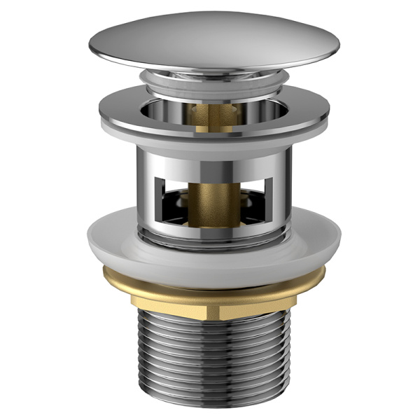 Донный клапан AVS Slimmer с переливом, хром