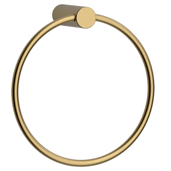 Полотенцедержатель AVS Slimmer, брашированное золото, кольцо