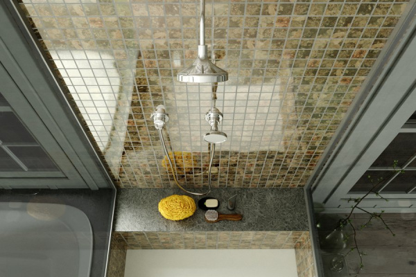 Мозаика Bonaparte Amuletto Leaf 30x30 стеклянная