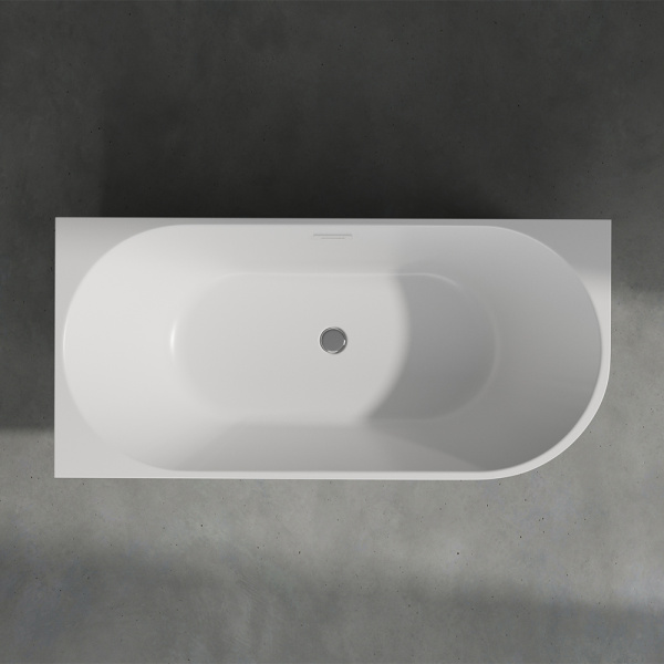 Акриловая ванна AVS Селена 170x80 L белая рифленая с донным клапаном