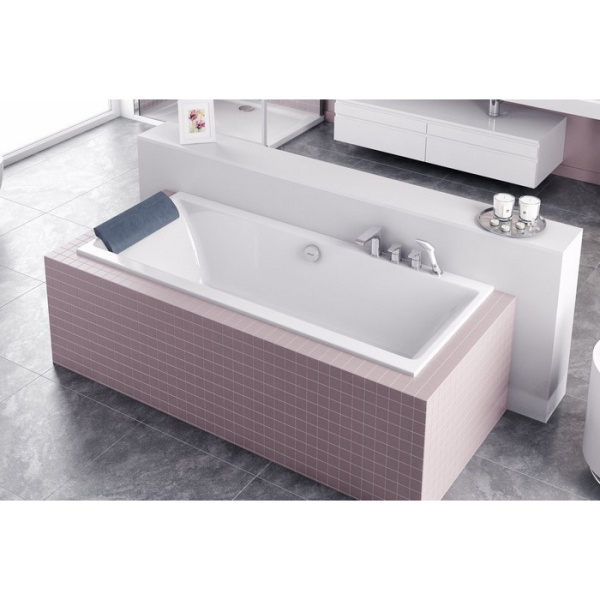 Подголовник для ванны Excellent Long WAZA.LONG-SZARY серый