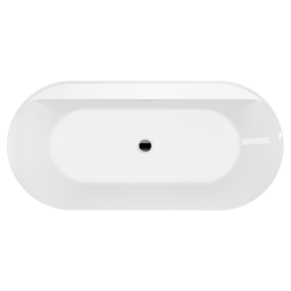 Акриловая ванна AVS Герда 170x80 белая с донным клапаном