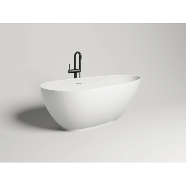 Ванна из искусственного камня Salini Paola Solix S-Sense 175x85 белая, с донным клапаном